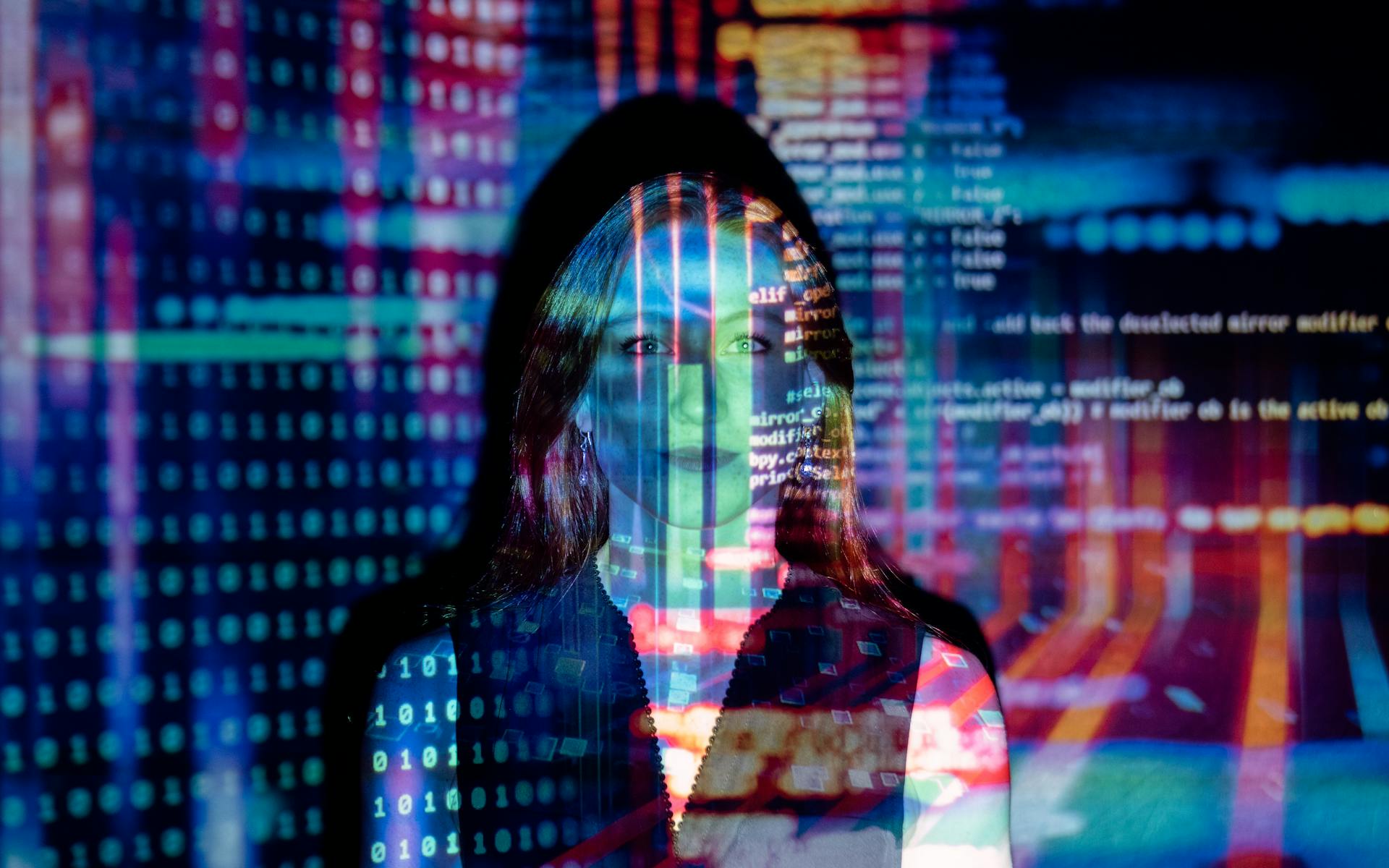 Technology professional with data visualization